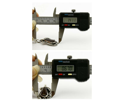 Navajo Josephine Rojas Natural Mined Fire Agate .925 Silver Handmade Pendant