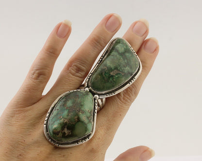 Navajo Ring 925 Silver Royston Turquoise Native American Artist C.80's