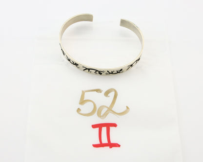 Hopi Bracelet 925 Silver Handmade Artist Signed Half Sun C.80's
