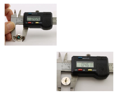 Navajo Handmade Earrings 925 Silver Natural Turquoise Native Artist C.80's