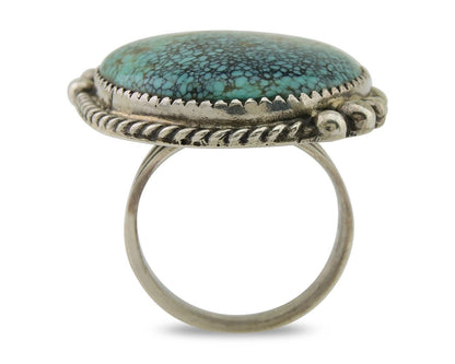 Navajo Handmade Ring 925 Silver Turquoise Native Artist C.80's
