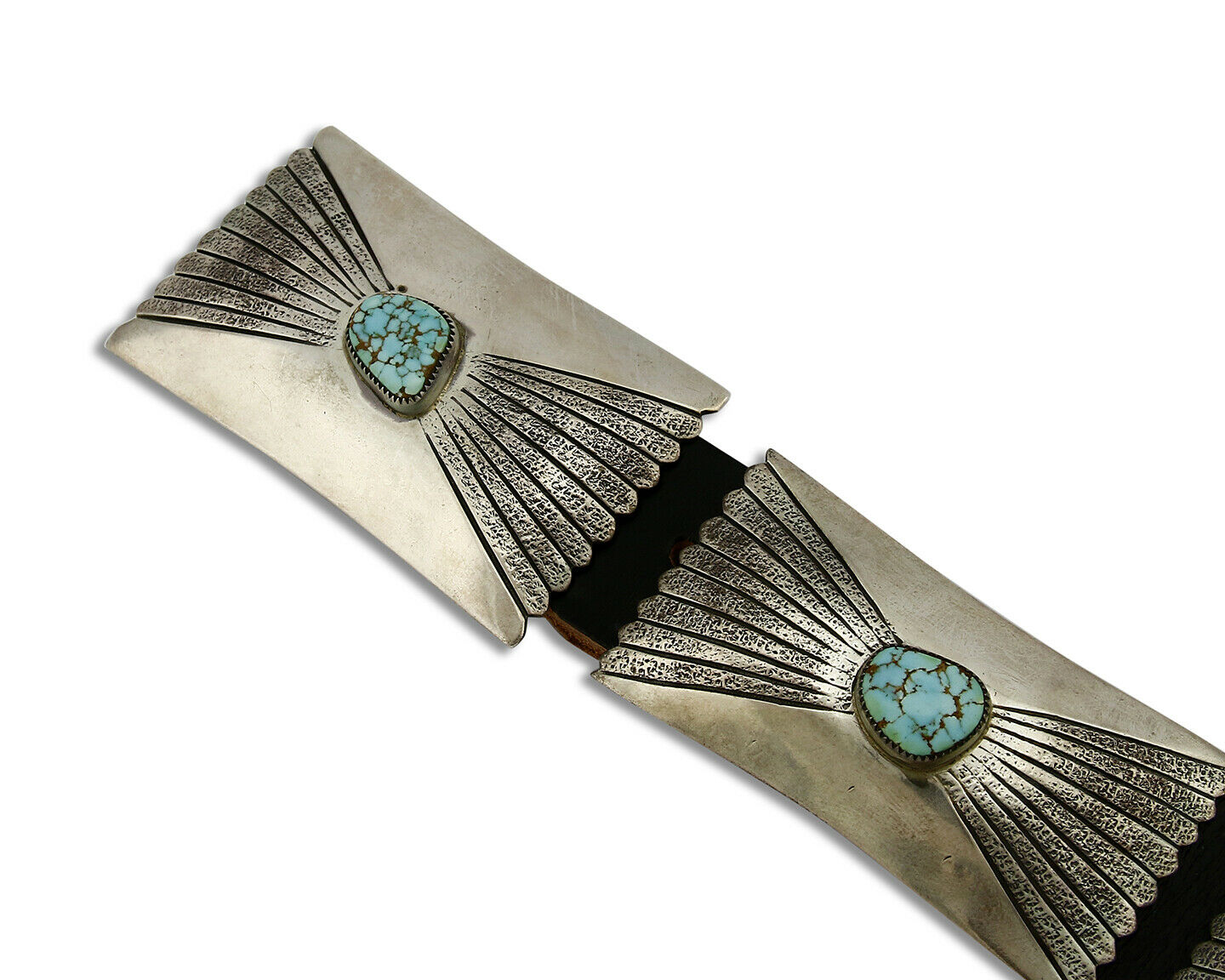 Navajo Concho Belt .925 Silver Mine #8 Turquoise Tobe Turpen Vault Collection