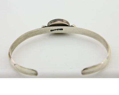 Navajo Cuff Bracelet 925 Silver Turquoise Cuff Native American Artist C.80's