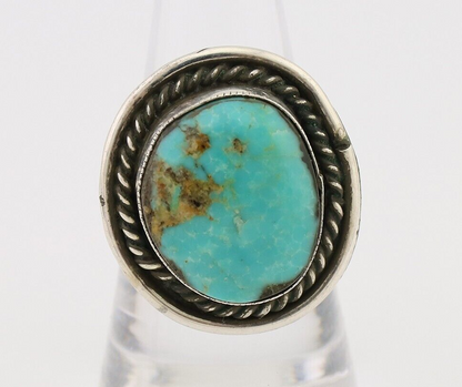 Navajo Handmade Ring 925 Silver Turquoise Native American Artist C.80's