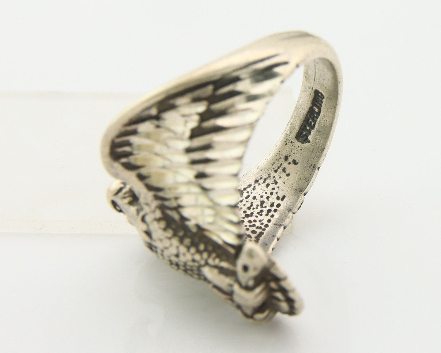Navajo Eagle Ring Sterling Silver Traditional Authentic Size 10.25