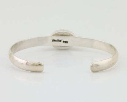 Navajo Cuff Bracelet 925 Silver Natural Blue Turquoise Native American C.80's