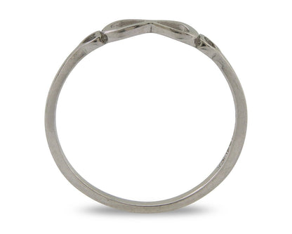 Infinity Heart Promise Ring 925 Solid Silver Size 10