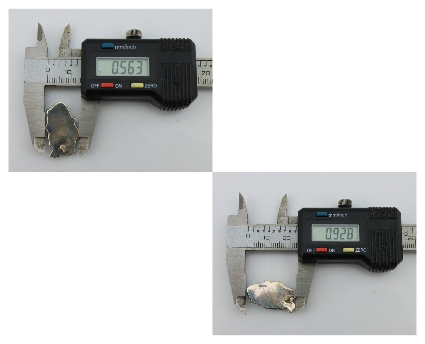 Navajo Earrings 925 Silver Natural Blue Turquoise Native American Artist C.80s