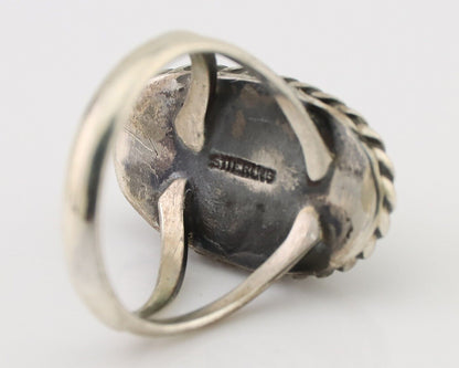 Navajo Handmade Ring 925 Silver Turquoise Native American Artist C.80's