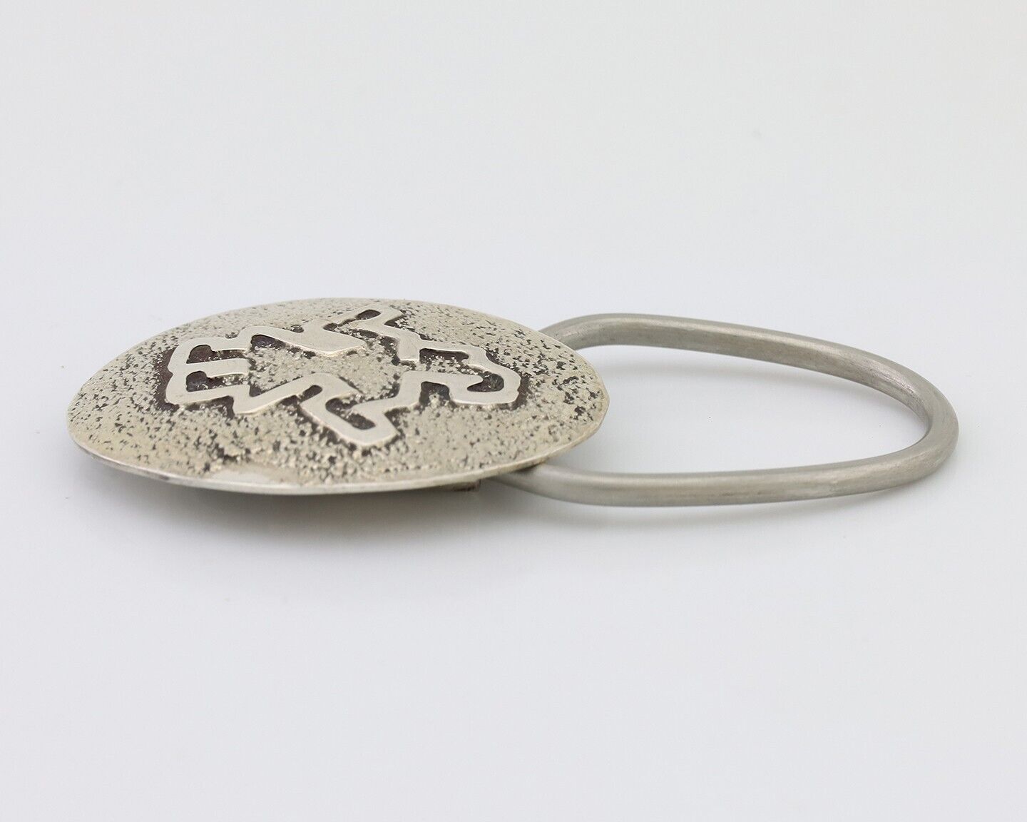 Navajo Warrior Key Chain .925 Silver Handmade Artist Signed Richard Begay C.80s