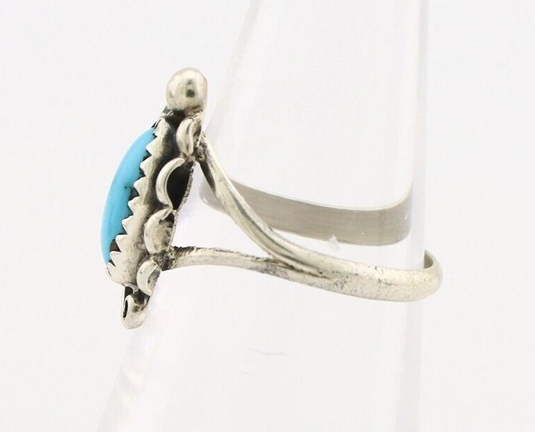 Navajo Ring 925 Silver Turquoise Artist Signed SkyStone Creations C.80's