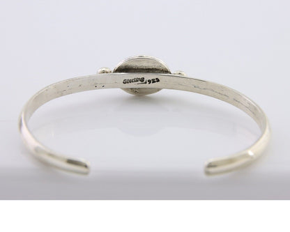 Navajo Bracelet 925 Silver Natural Turquoise Native American Artist C.80's