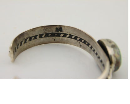 Navajo Natural Southwest Turquoise Bracelet 925 Silver Artist Native American