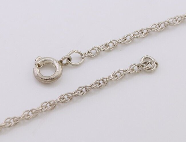 Navajo Turquoise Handmade Necklace 925 Silver Artist Signed PM C.80s