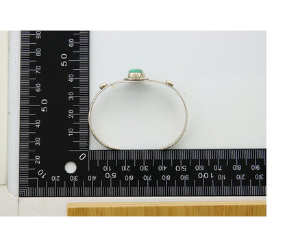 Navajo Cuff Bracelet 925 Silver Turquoise Native American Artist Handmade C.80's