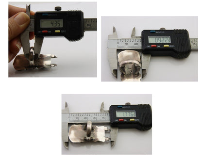 Navajo Kachina Ring 925 Silver Natural Turquoise Artist Signed CO C.80's