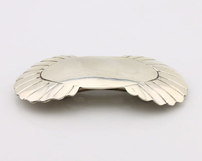Women's Navajo Hair Clip Hand Stamped 925 Silver Artist Signed C Montoya C.80's