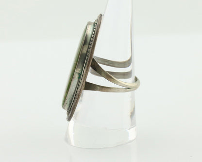 Navajo Ring 925 Silver Manassas Turquoise Tobe Turpen Native Artist C.80's