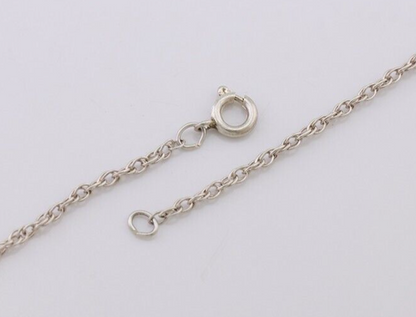 Navajo Turquoise Handmade Necklace 925 Silver Artist Signed PM C.80s