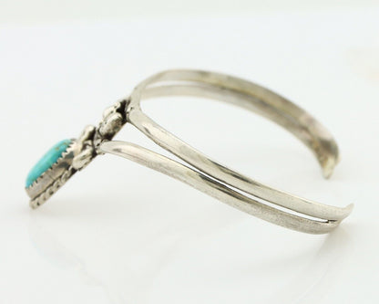 Navajo Bracelet 925 Silver Kingman Turquoise Artist Native American C.80's