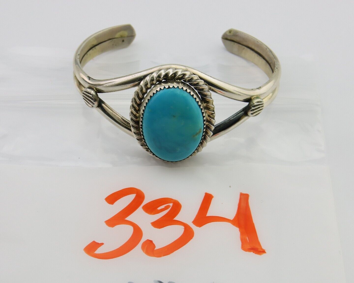 Navajo Bracelet 925 Silver Cuff Turquoise Handmade Artist Signed MM Rogers C80's