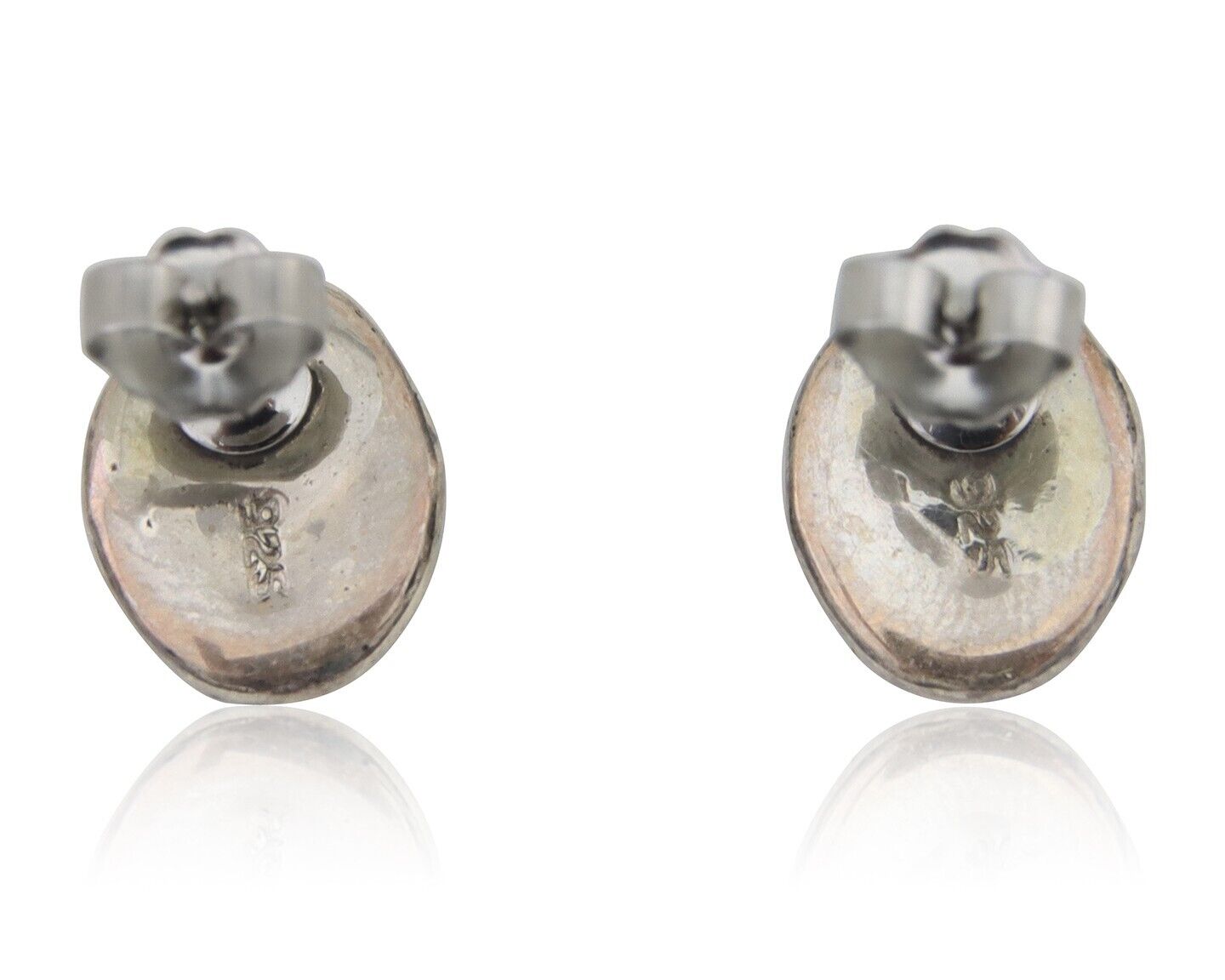 Navajo Earrings 925 Silver Turquoise Native American Artist C.80's