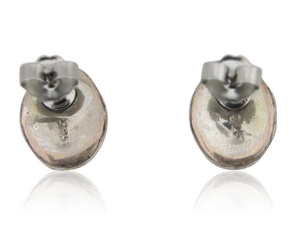 Navajo Earrings 925 Silver Turquoise Native American Artist C.80's