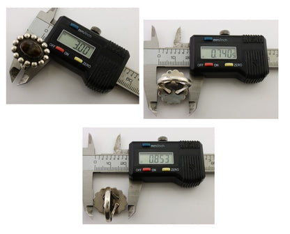 Navajo Handmade Ring 925 Silver Natural Fire Opal Native Artist Size 7.5 C.80's