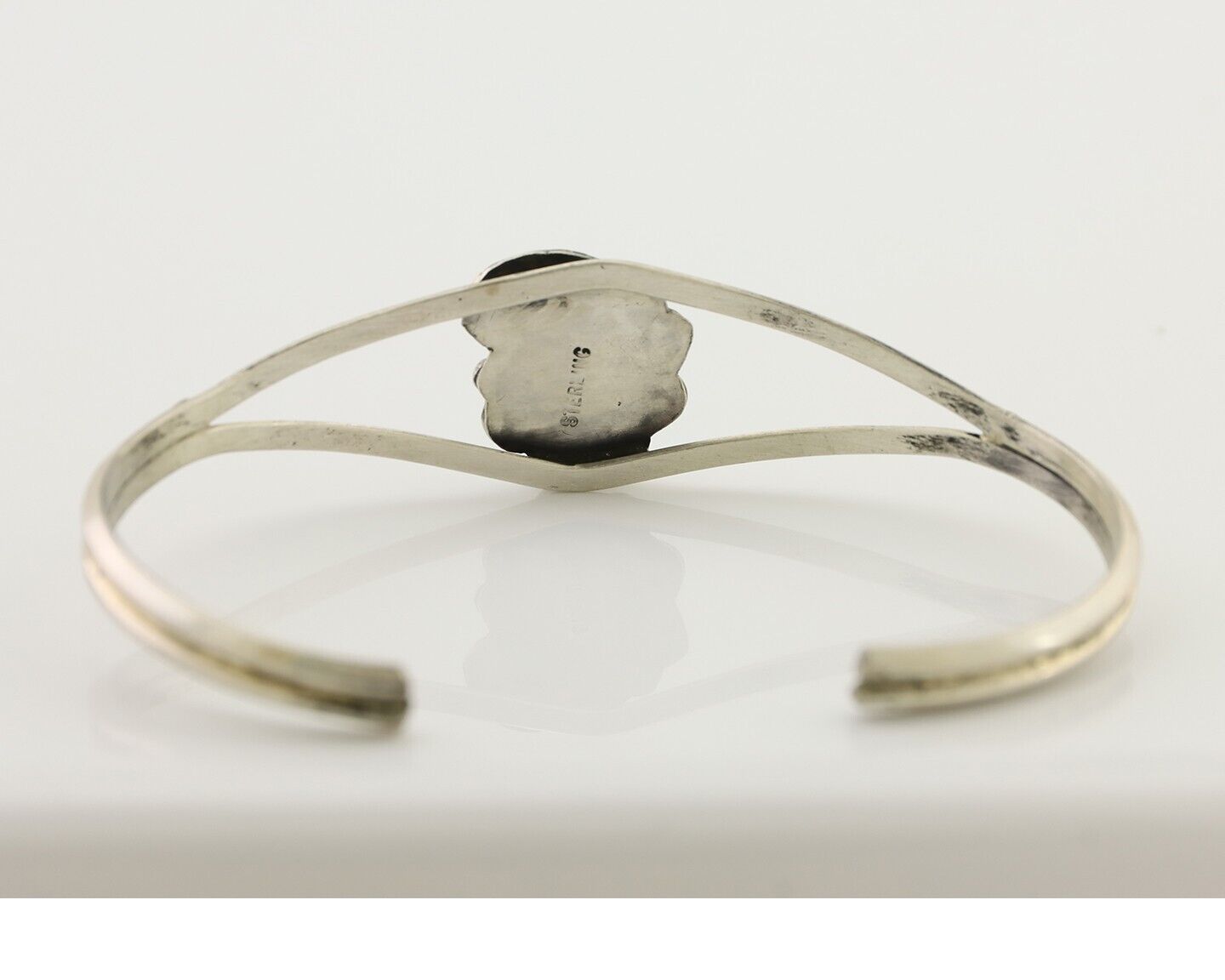 Navajo Handmade Bracelet 925 Silver Natural Blue Turquoise Native American C80's