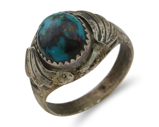 Navajo Ring 925 Silver Turquoise Turpen's Pawn Vault Artist Native C.80's