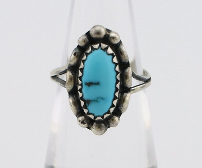 Navajo Ring 925 Silver Turquoise Artist Signed SkyStone Creations C.80's