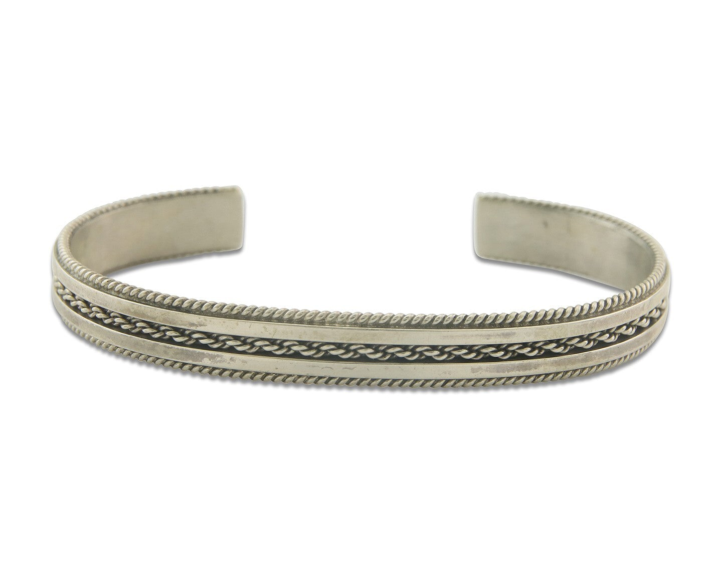 Vintage Navajo Bracelet 925 Silver Handmade Authentic Traditional Signed TAHE