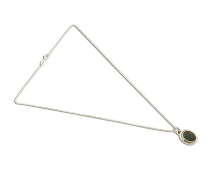 Navajo Necklace 925 Silver Natural Kingman Turquoise Native Artist C.2008