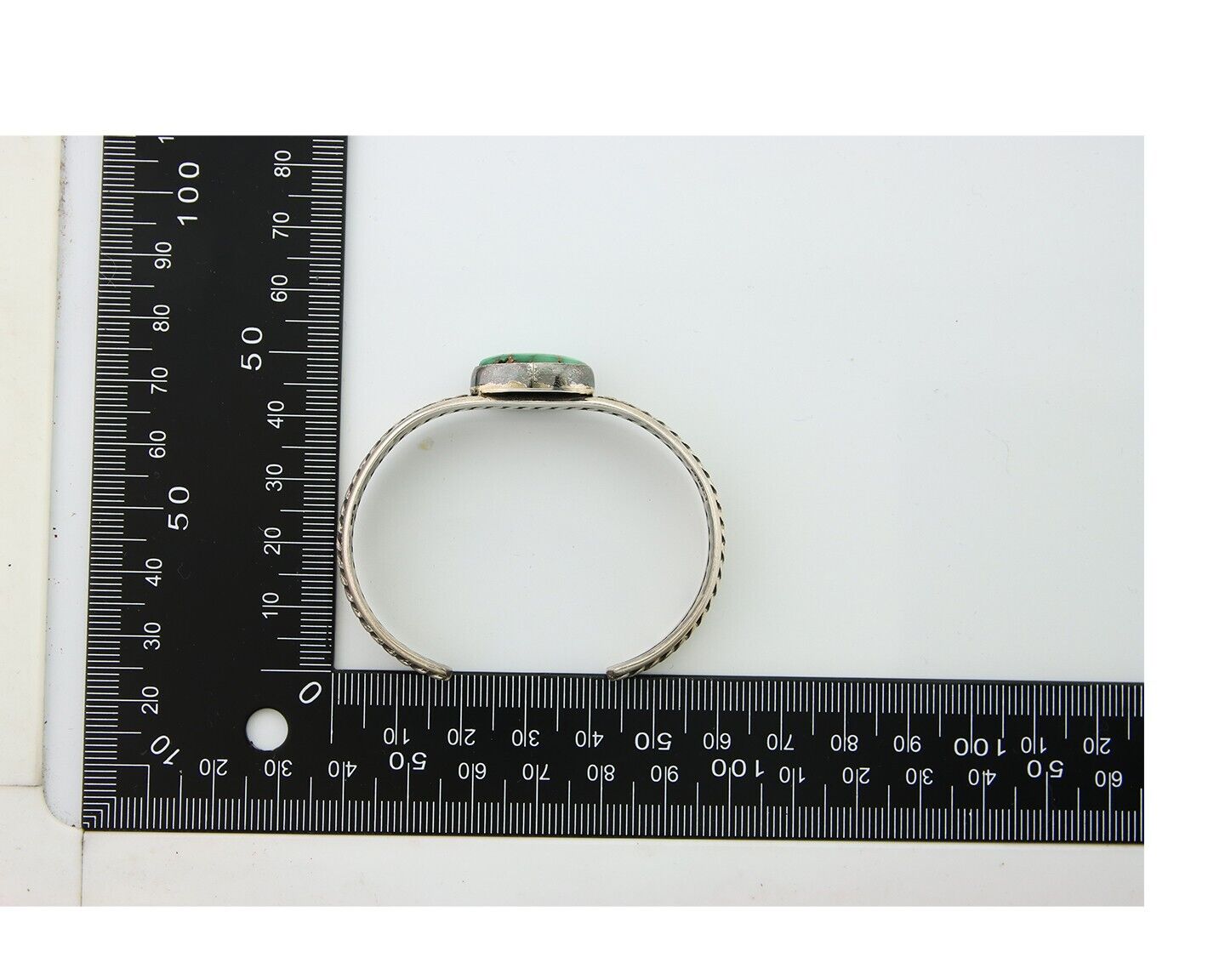 Navajo Cuff Bracelet 925 Silver Turquoise Cuff Native American Artist C.80's