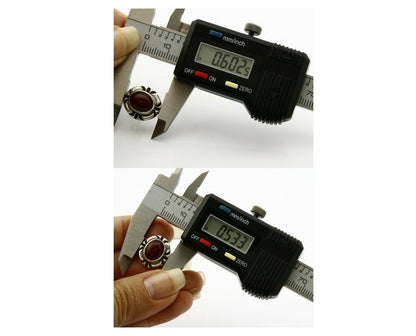 Navajo Hand Stamped Natural Mined Cornelian .925 SOLID Silver Stud Earrings