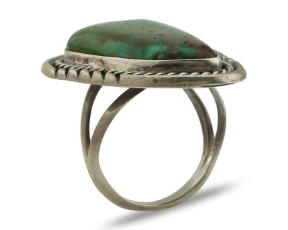 Navajo Ring 925 Silver Arizona Turquoise Artist Signed Philip Zachary C.80's