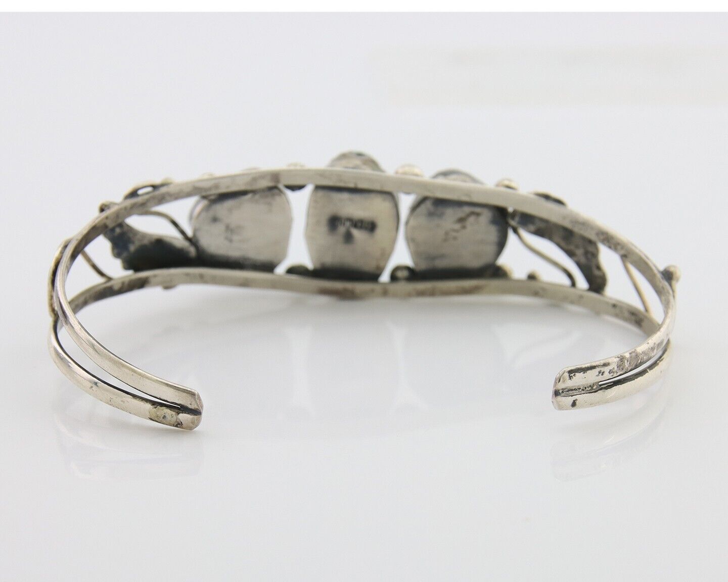 Navajo Bracelet 925 Silver Sleeping Beauty Turquoise Native American C.80's