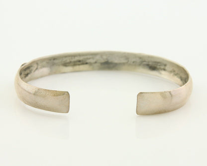 Navajo Bracelet 925 Silver Inlaid Turquoise Coral Native American Artist C.80's