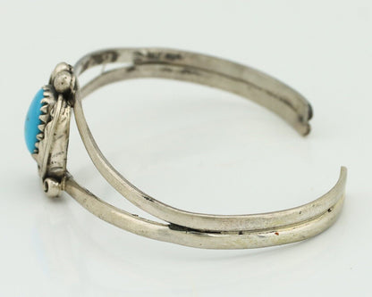 Navajo Slave Bracelet 925 Silver Arizona Turquoise Native American Artist C.80's