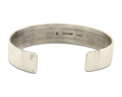 Navajo Bracelet 925 Silver & 12K Gold Cuff Artist Signed Randall Endito 80's