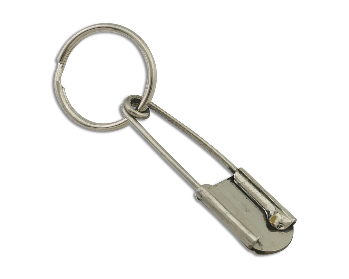 Navajo Hand Stamped Key Chain .925 Silver Handmade Native American Artist C.80's