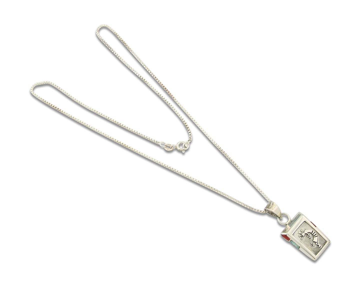 Navajo Sterling Silver Necklace Handmade Authentic Vintage Signed Leonard Jim