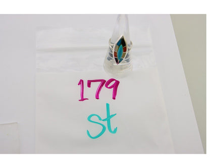 Navajo Ring 925 Silver Turquoise Shell Onyx Spiney Oyster Native Artist C.80's