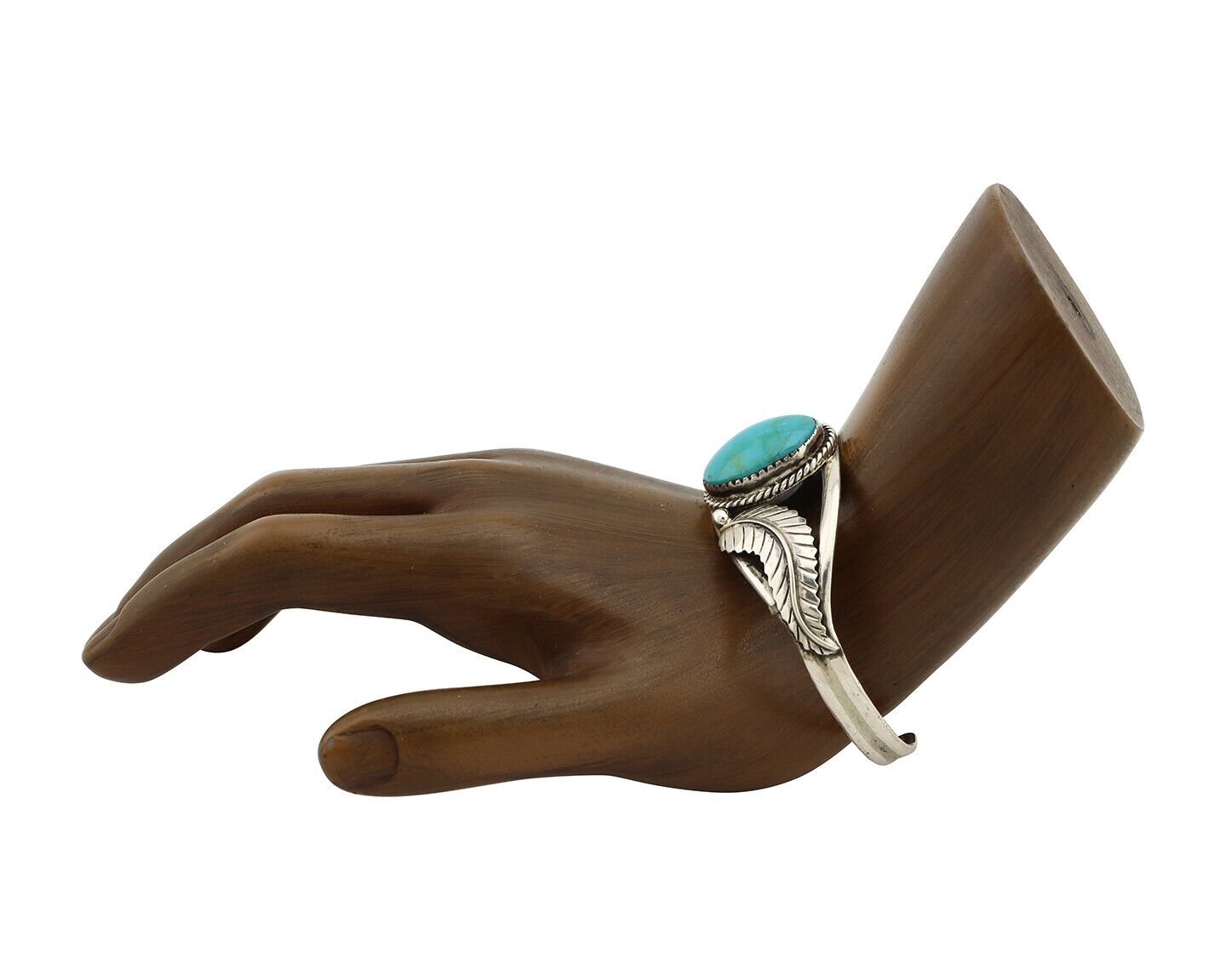Navajo Bracelet 925 Silver Natural Blue Turquoise Native American Artist C.80's