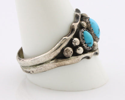 Navajo Ring 925 Silver Blue Artist Signed SkyStone Creations C.80's