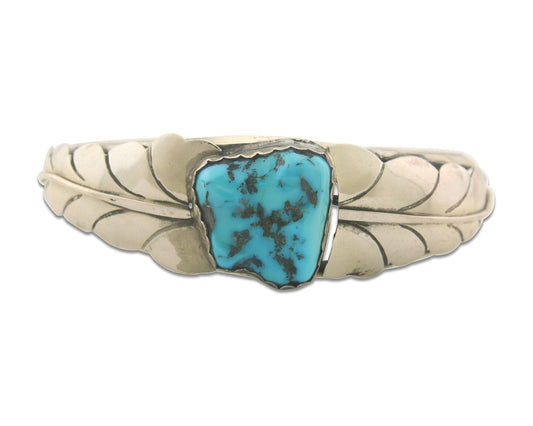 Vintage Navajo Bracelet 925 Silver Turquoise Traditional Handmade Authentic