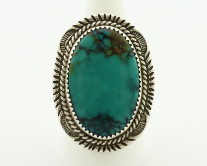 Navajo Ring 925 Silver Natural Blue Turquoise Signed William Denetdale C.80's