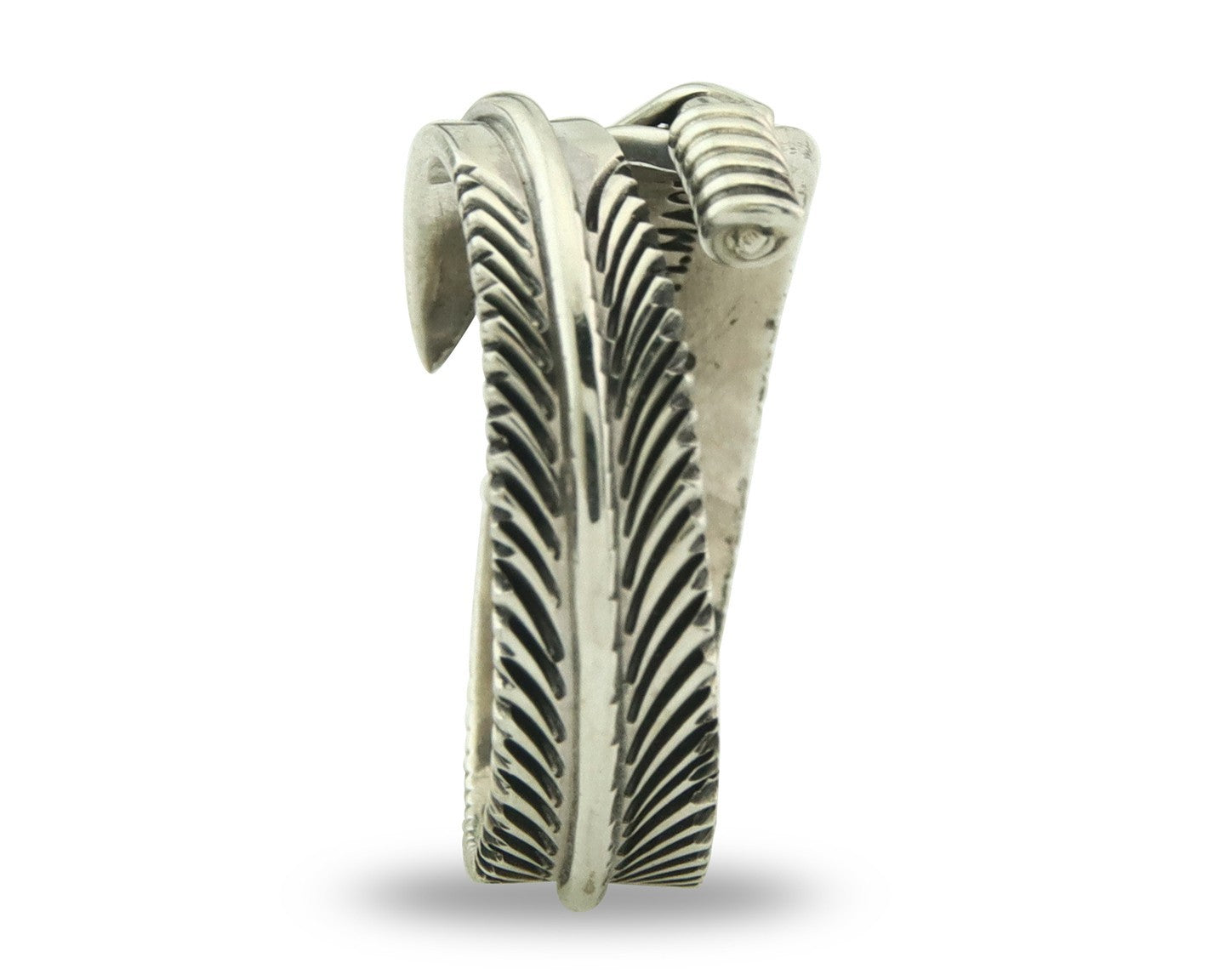 Vintage Navajo Ring Sterling Silver Authentic Traditional Signed H Mace Size 7.5