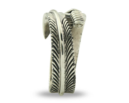 Vintage Navajo Ring Sterling Silver Authentic Traditional Signed H Mace Size 7.5