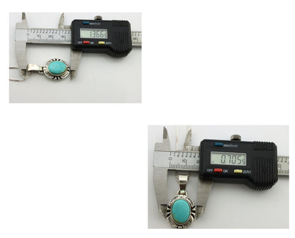 Navajo Necklace 925 Silver Arizona Turquoise Handmade Signed Gecko C.90's